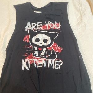 BNWT!! SKELANIMALS KIT THE CAT TANK TOP!